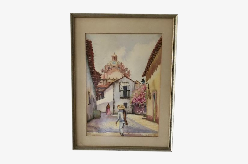 Figueroa Latin America Watercolor Painting On Chairish - Watercolor Painting, transparent png download