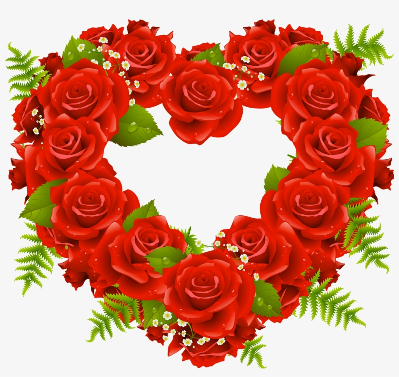 Rose Png - Rose Heart Love Png, transparent png download
