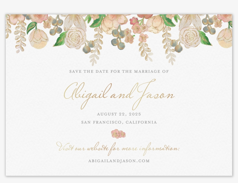 Watercolor Save The Date - Calligraphy, transparent png download