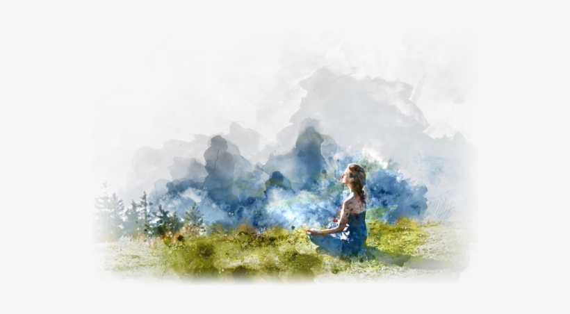 Join The Love Yourself Movement - Yoga Girl Painting, transparent png download