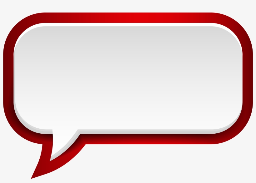 Bubble Speech Red White Png Clip Art Image Gallery - Red Speech Bubble Png, transparent png download