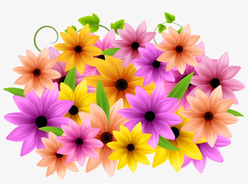 Pink Flower Clipart Flower Decoration - Flower Decoration Png, transparent png download