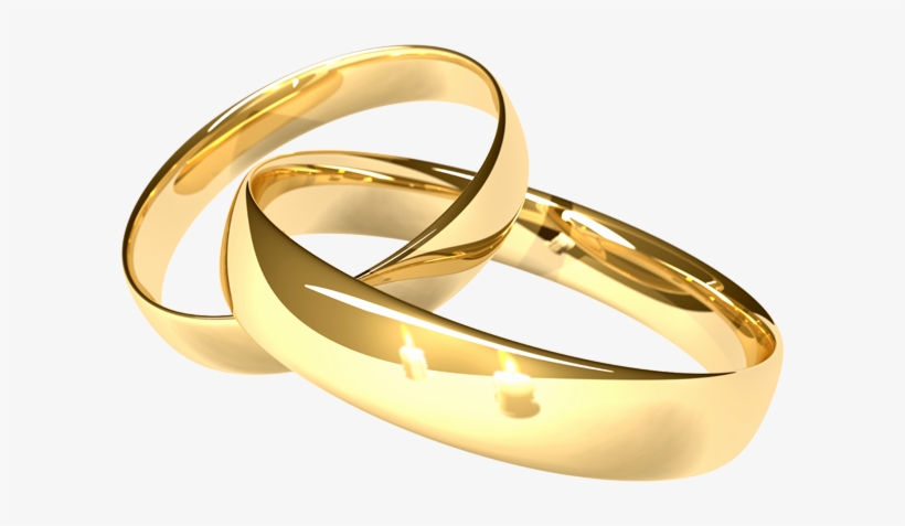 Wedding Ring Png Images - Gold Rings Png, transparent png download