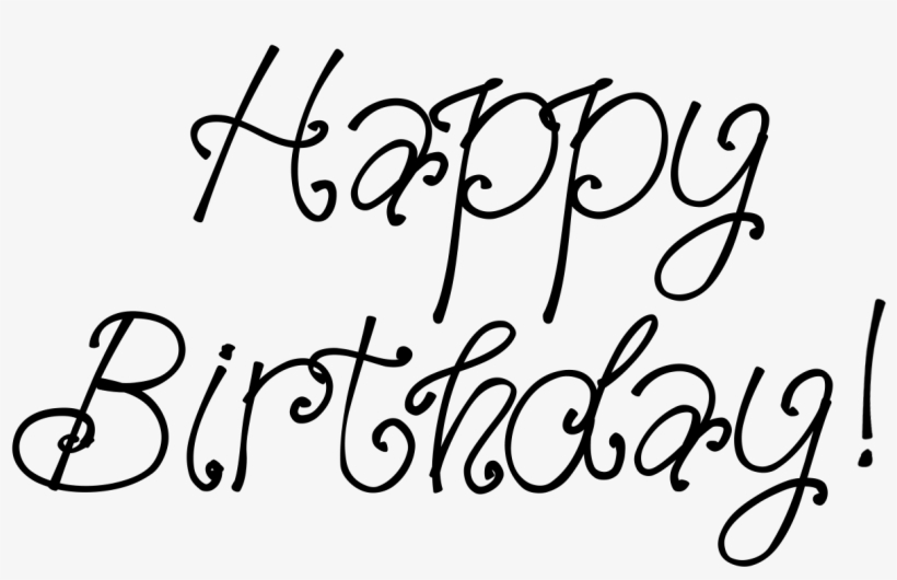 Happy Birthday Black Png, transparent png download