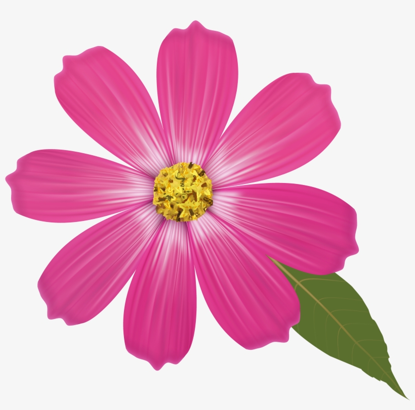 Pink Flower Png Clipart - Flower Clipart Transparent Background, transparent png download