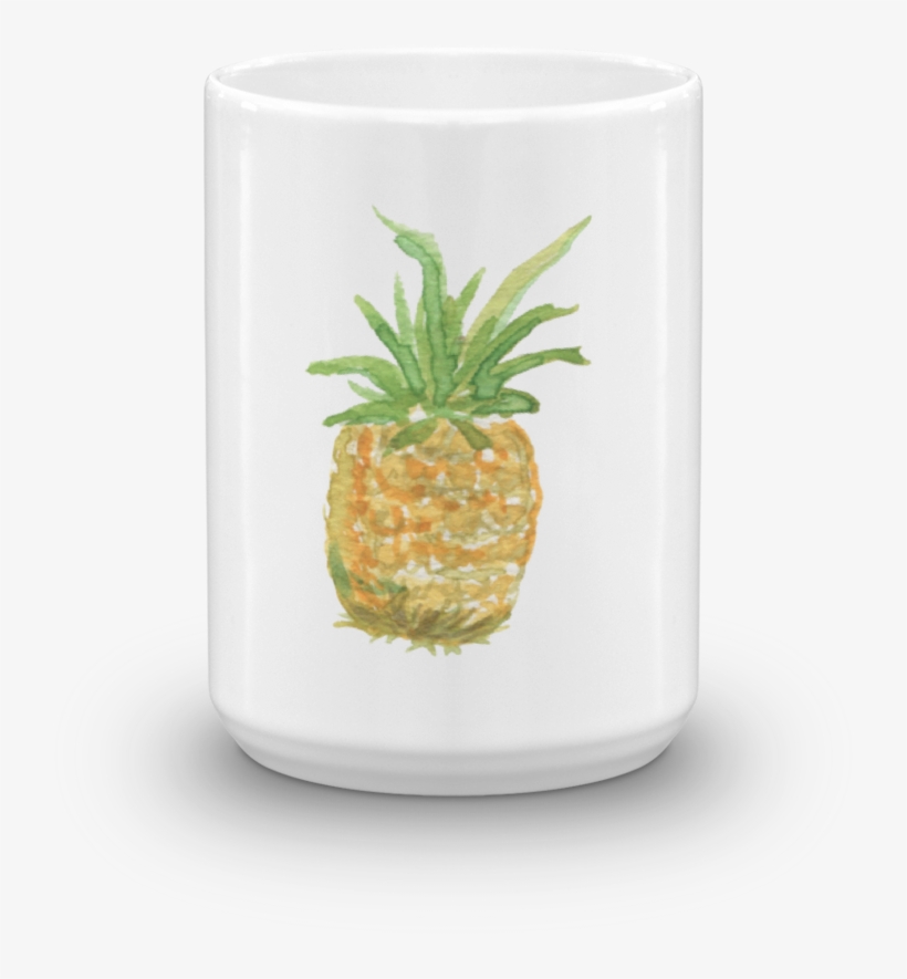 Watercolor Pineapple Mug - Fruit, transparent png download