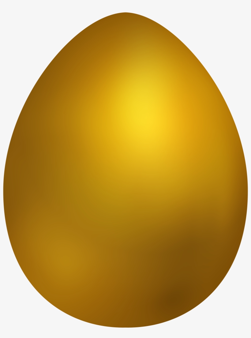 Gold Easter Egg Png Clip Art - Portable Network Graphics, transparent png download