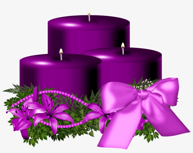 Free Png Purple Christmas Candle Png Images Transparent - Blue Candles Png, transparent png download