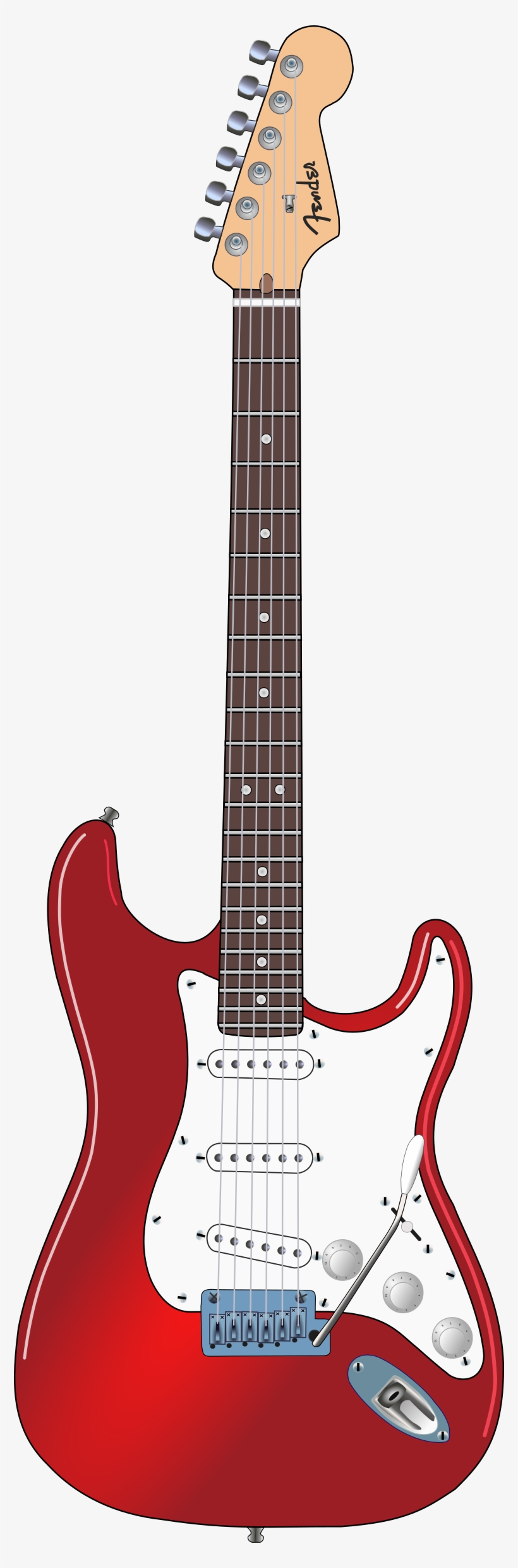 Rock Guitar - John Frusciante Red Stratocaster, transparent png download