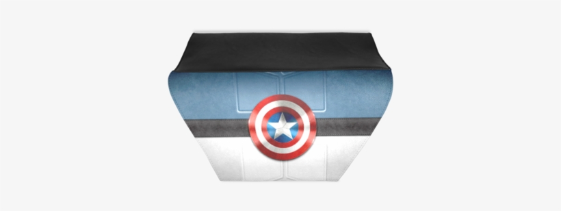 Sale Captain America's Shield Print Leather Designer - Captain America's Shield, transparent png download