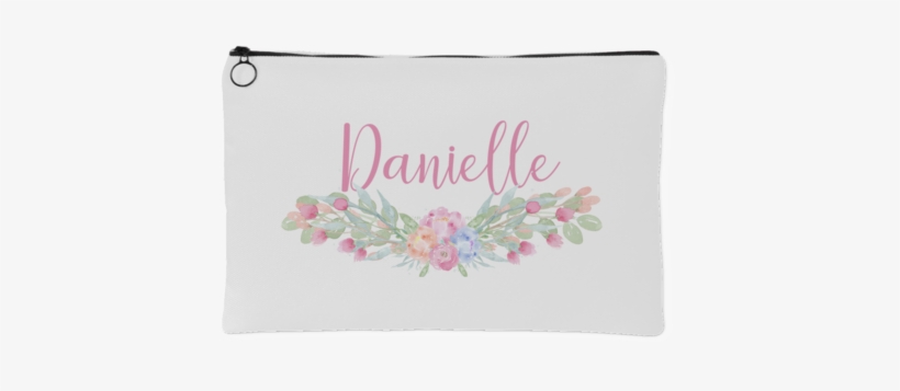 Watercolor Floral Spray Accessory Bag - Wallet, transparent png download