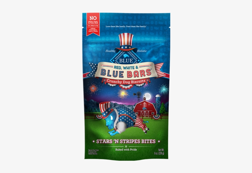Blue™ Red, White & Blue Bars® Stars 'n Stripes Bites - Flyer, transparent png download