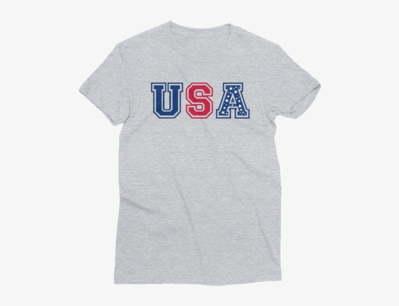 Usa Tee In Red, White And Blue With White Stars - Montreal, transparent png download