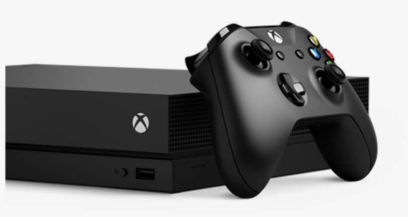 Xbox One X Console And An Xbox Controller - Xbox One X 1tb Console, transparent png download