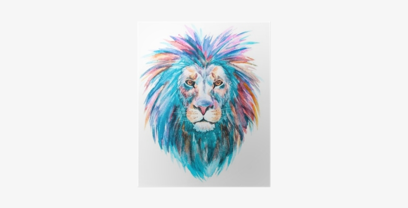 Watercolor Lion, transparent png download