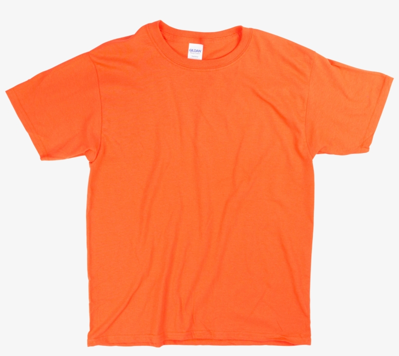 Gd 5000b - Gildan Orange T Shirt, transparent png download