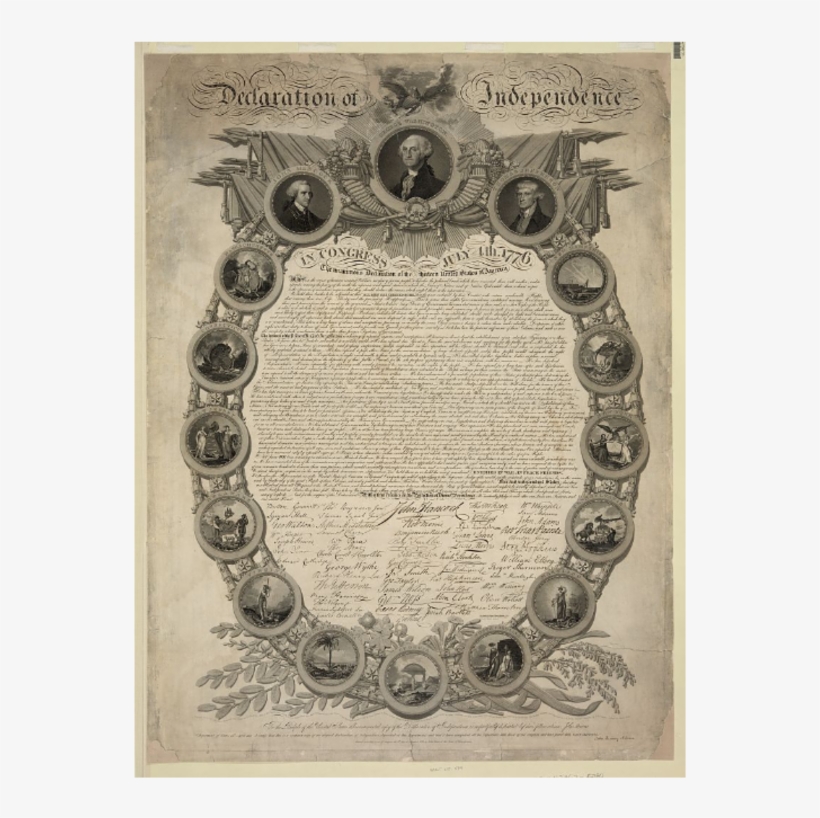 Library Of Congress - Original Real Declaration Of Independence, transparent png download