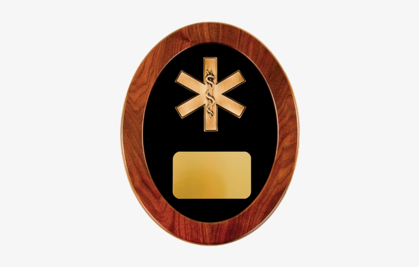 Solid Walnut Oval Frame, Bronze Finish Casting “to - To Serve And Protect, transparent png download