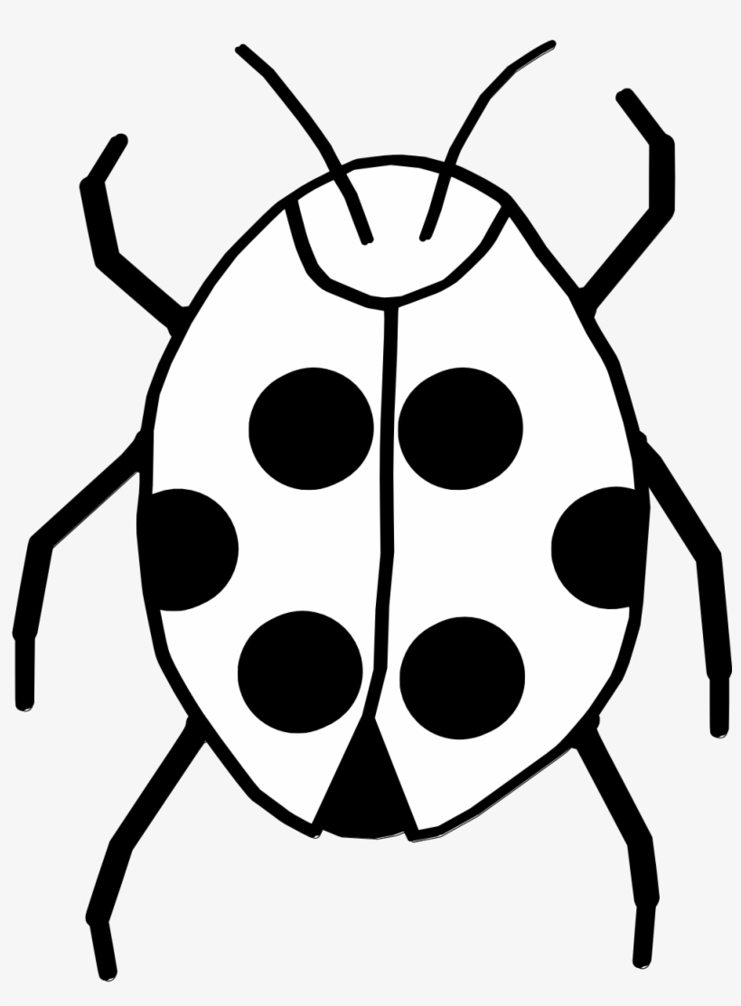 Bug Cliparts Black - Clipart Of Bug Black And White, transparent png download