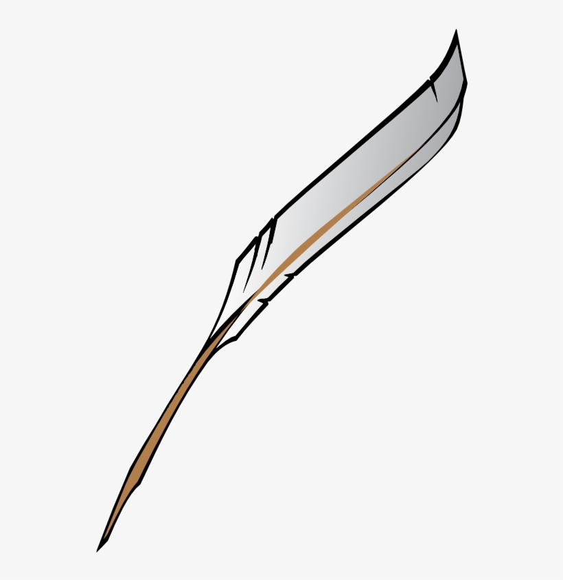 Collection Of Colored Feather High Quality - Feather Quill Pen Clipart Png, transparent png download