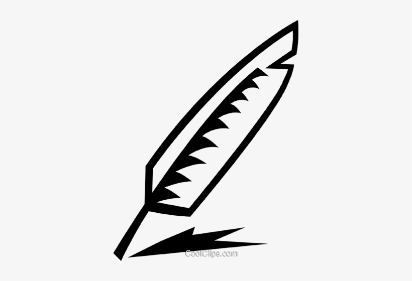 Feather Pen Royalty Free Vector Clip Art Illustration - Clip Art, transparent png download