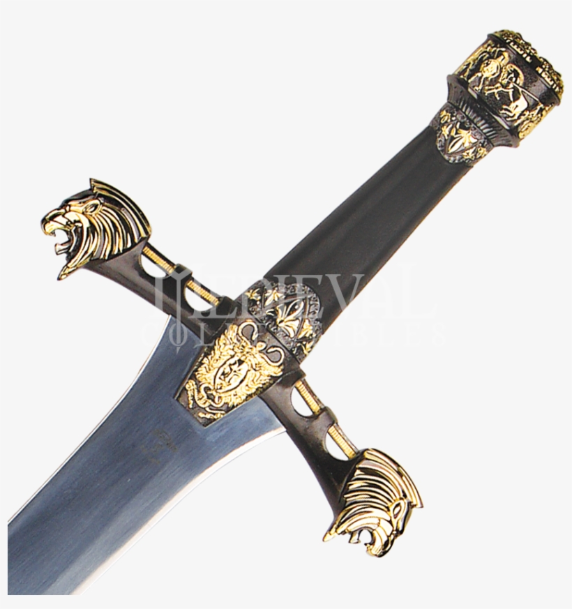 Persian Ceremonial Sword Black Amp Gold Sg267 From - Black And Gold Sword, transparent png download