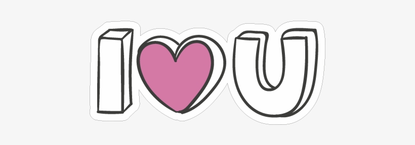 I Love You - Wall Decal, transparent png download