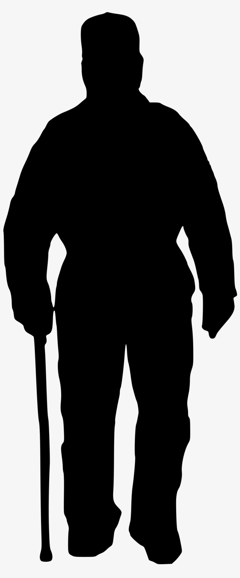 Old Man Dancing Png Picture Royalty Free Stock - Silhouette Of An Old Man, transparent png download