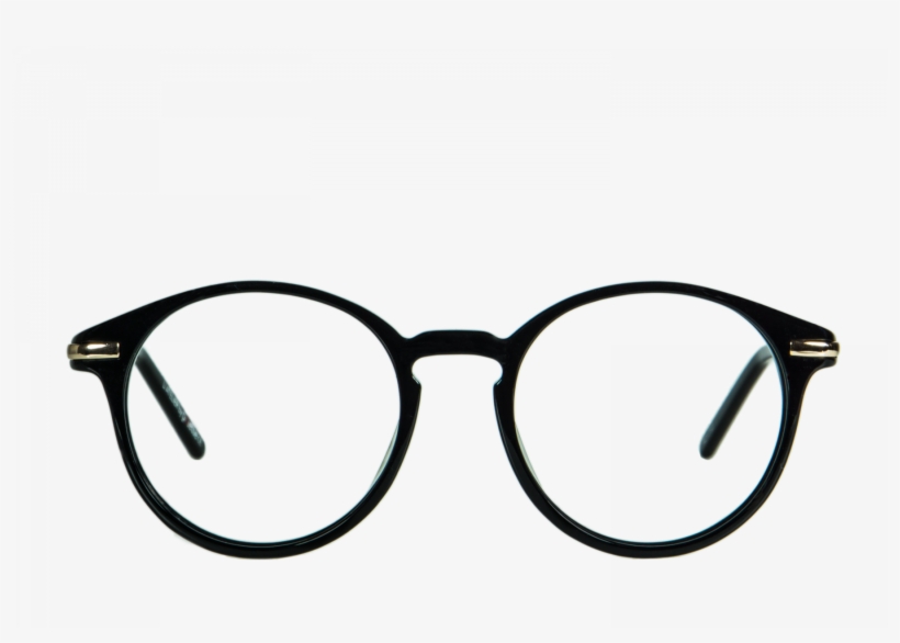Abroad Black Round Glasses Polette Png Black Round - Glasses, transparent png download