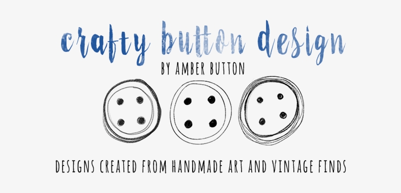 Crafty Button Designs - Button, transparent png download