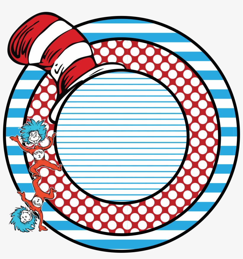 Globed Clipart Dr Seuss - Etiquetas Circulares, transparent png download