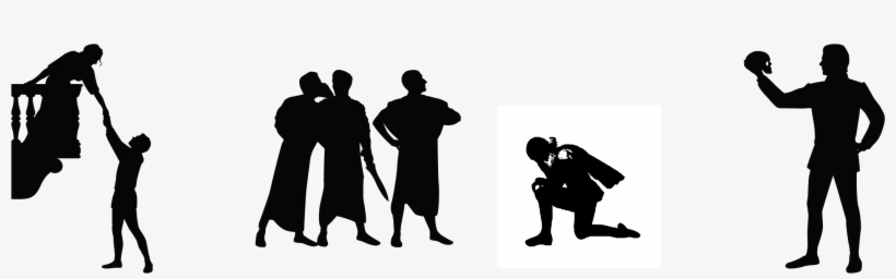 Dr Seuss Vs Shakespeare - Romeo And Juliet Silhouette, transparent png download