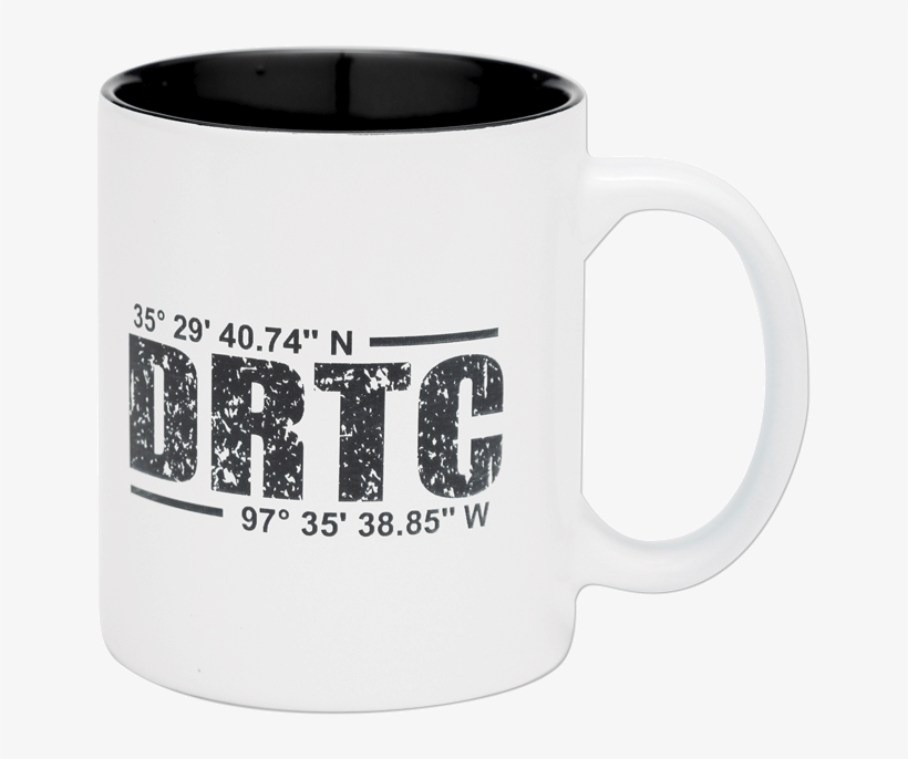 White Coffee Mug With Drtc's Latitude & Longitude Coordinates - Mug, transparent png download