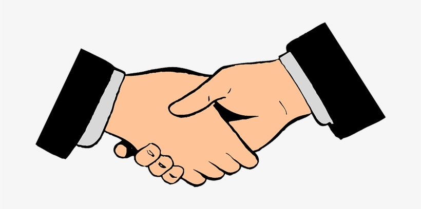 Black And White Hands Shaking, transparent png download