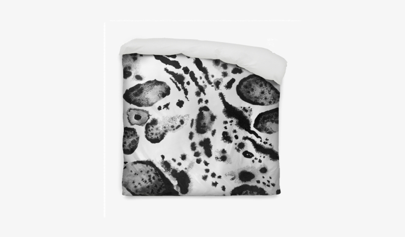 Seamless Leopard Painted Print - 2 Taies D'oreiller En Coton 57 Fils/cm² - Blanc Et, transparent png download