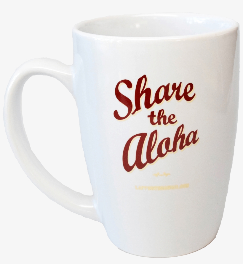 Share The Aloha Mug White - Mug, transparent png download