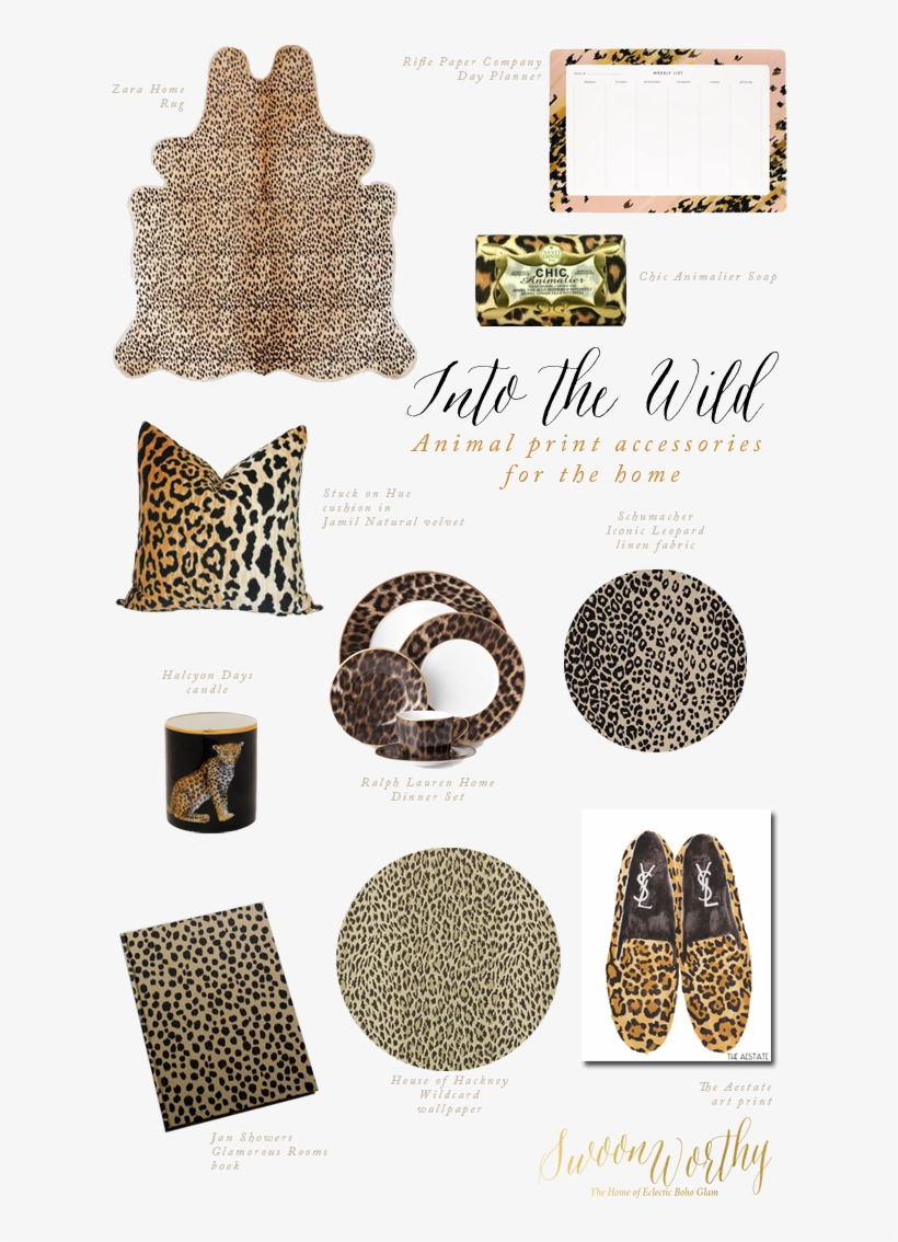 Leopard Print Accessories For Home - Ralph Lauren Hutchinson 5 Piece Place Setting, transparent png download