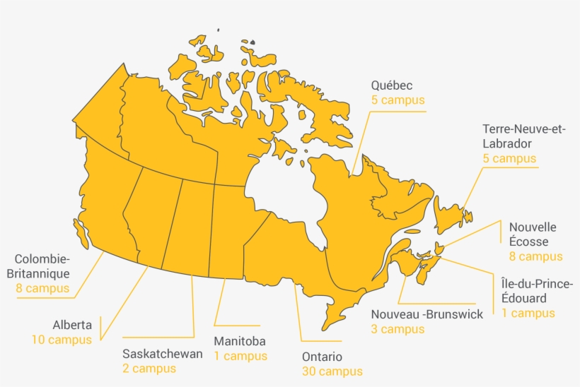Nos Écoles - Grande Prairie Canada Map, transparent png download