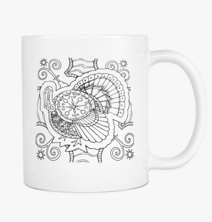 Adult Coloring Mugs - Color Joy Coloring Coffee Mug, transparent png download