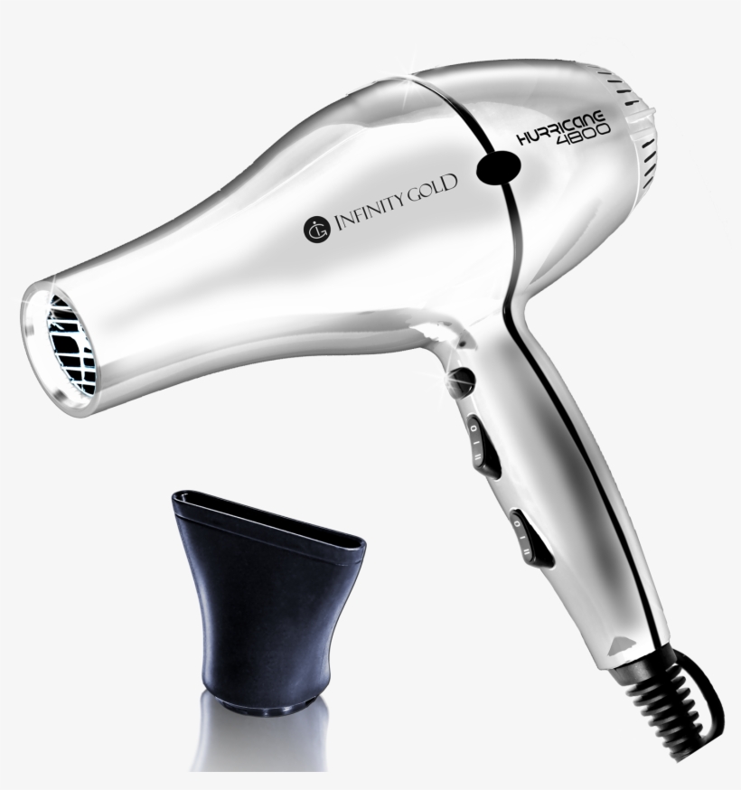 Infinity Gold Blow Dryer Ceramic Tourmaline With 1 - Infinity Gold Blow Dryer, transparent png download