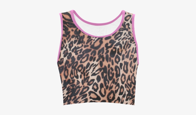 Leopard Print Women's Crop Top - Leopard, transparent png download