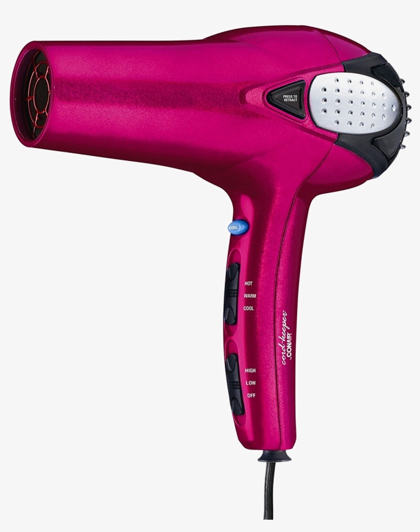 Hair Dryer Png Clipart - Conair Pink Blow Dryer, transparent png download