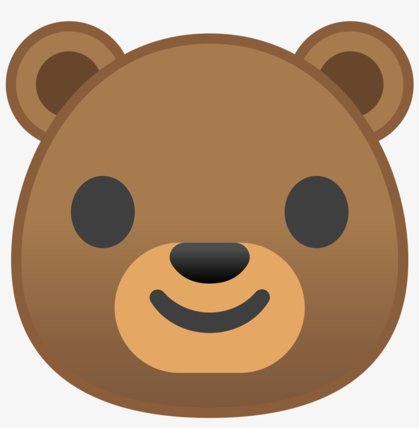 Bear Face Png - Emoji Urso, transparent png download