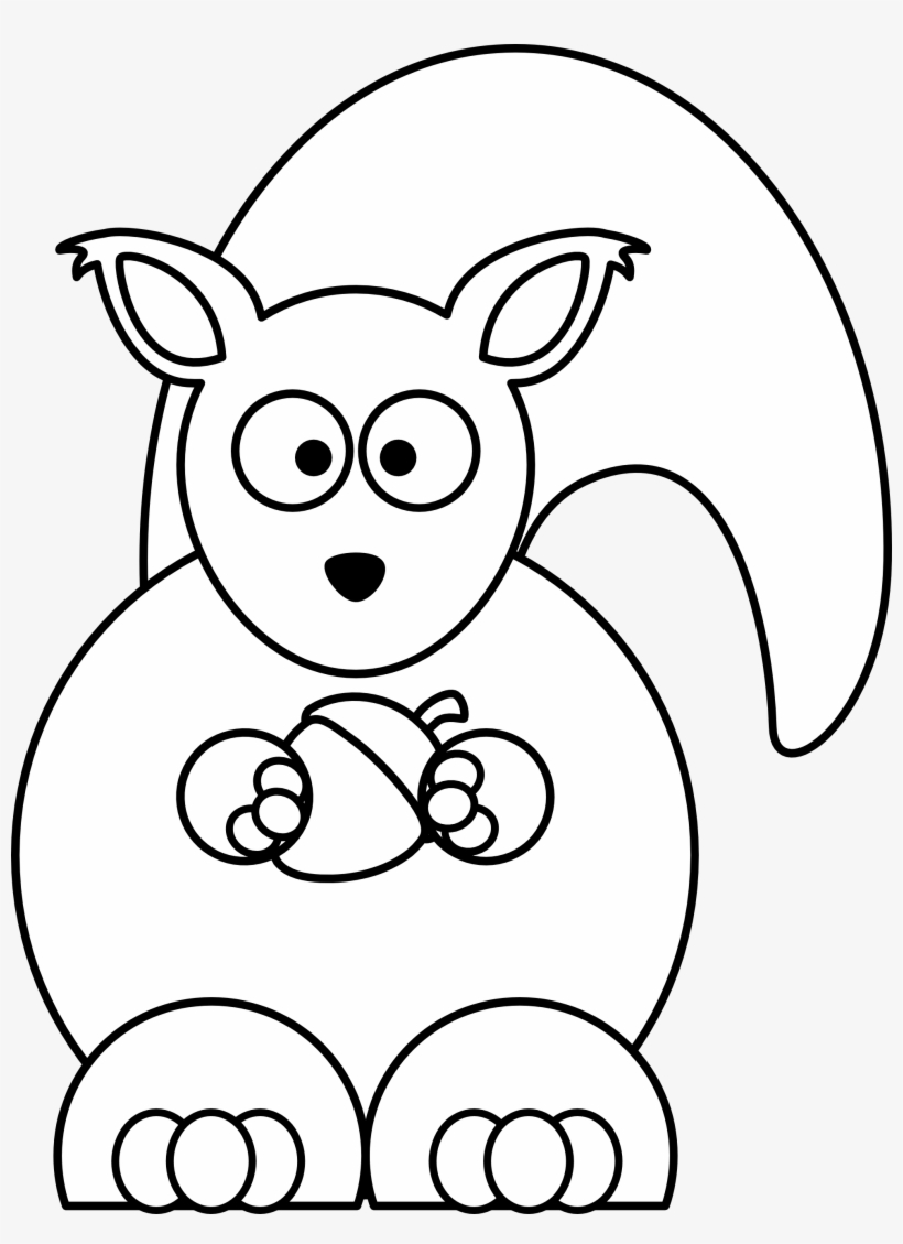 Flying Squirrel Clipart Black And White - Clip Art, transparent png download