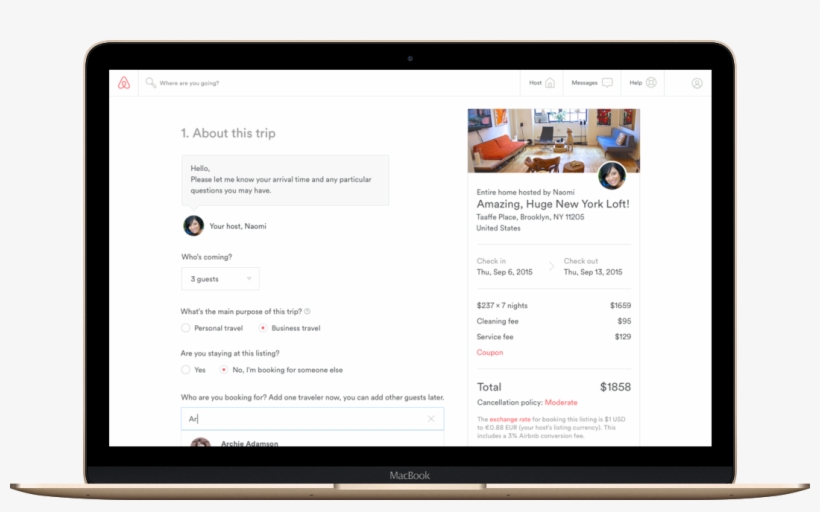Airbnb Finally Adds An Important Business Travel Feature - Mac Book Search Google, transparent png download