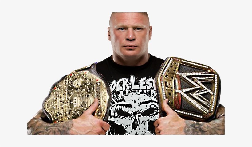 Wwe Respond To Rumors Brock Lesnar Is Suffering From - Brock Lesnar 2 Championships, transparent png download