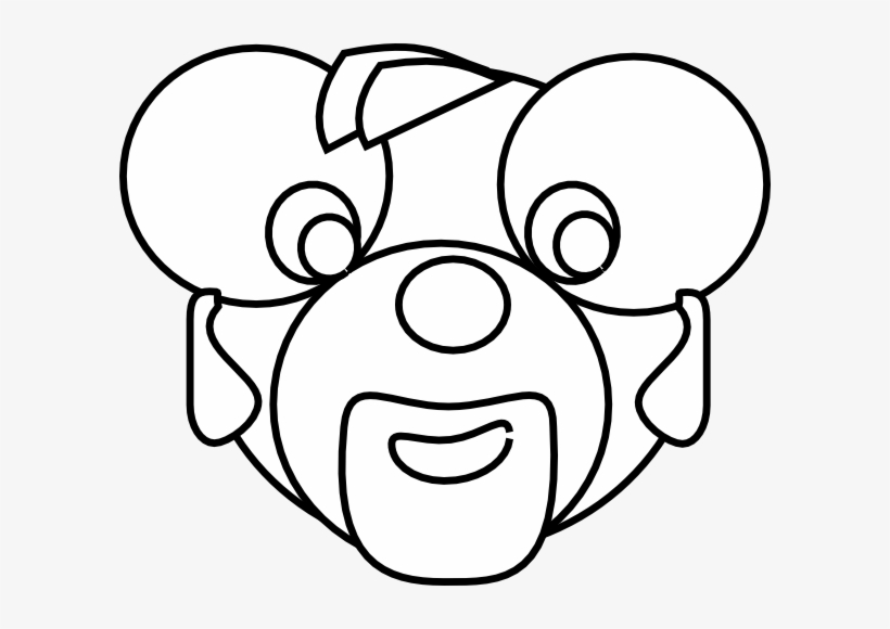 Cartoon Bear Head Outline Svg Clip Arts 600 X 500 Px, transparent png download
