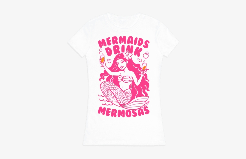 Mermaid Drawing T Shirts Lookhuman - Mermaid Is Day Drinking Today Totes, transparent png download