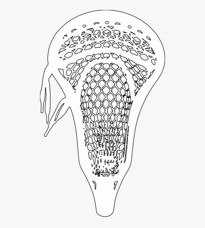 This Image Rendered As Png In Other Widths - Lacrosse Stick Head Drawing, transparent png download