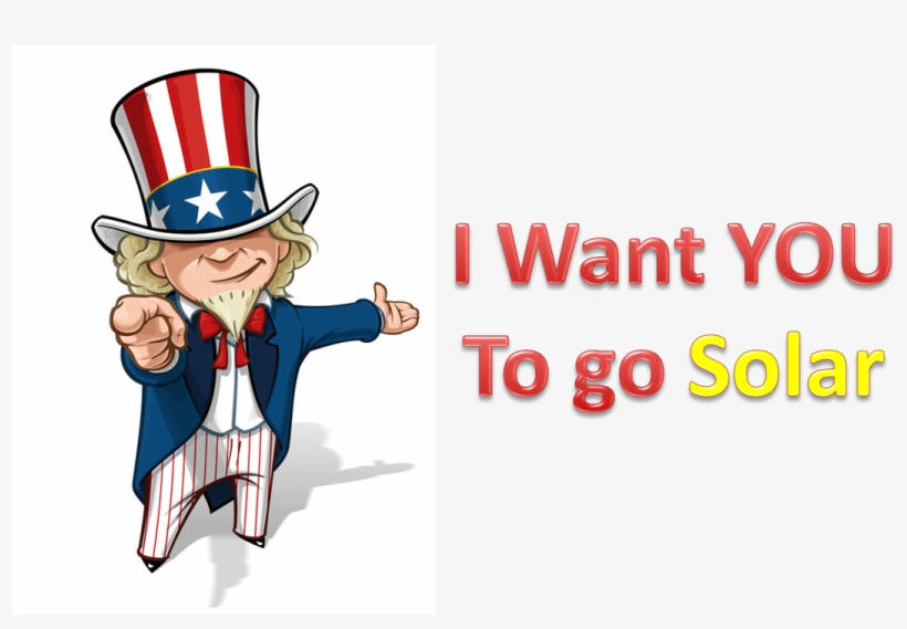 Solar Incentives - We Want You Poster Cartoon, transparent png download